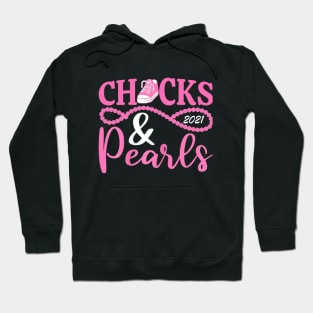 Chucks and Pearls Womens Girls Hoodie